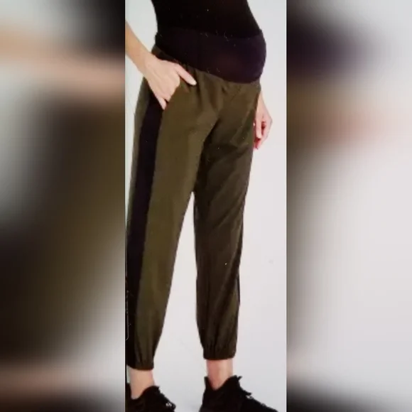 NwT Patented Over belly stretch woven maternity jogger pants size med - Picture 4 of 12